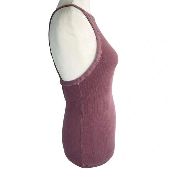 Free People Intimately High Neck Low Back Ribbed Tank Top - Picture 4 of 8